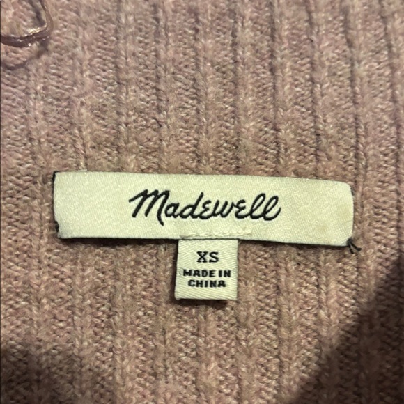 Madewell long sleeve mauve balloon sleeve sweater size XS - Picture 2 of 6